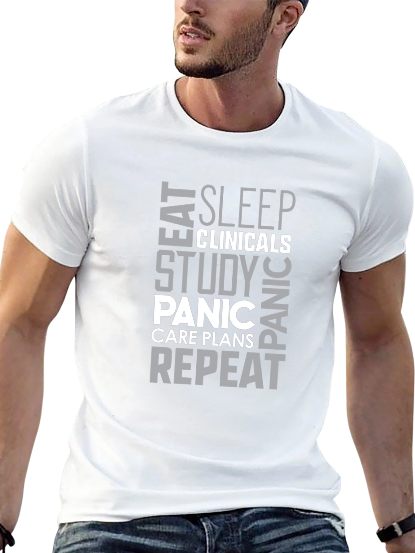 Eat Sleep Clinicals Funny Nursing T-Shirt