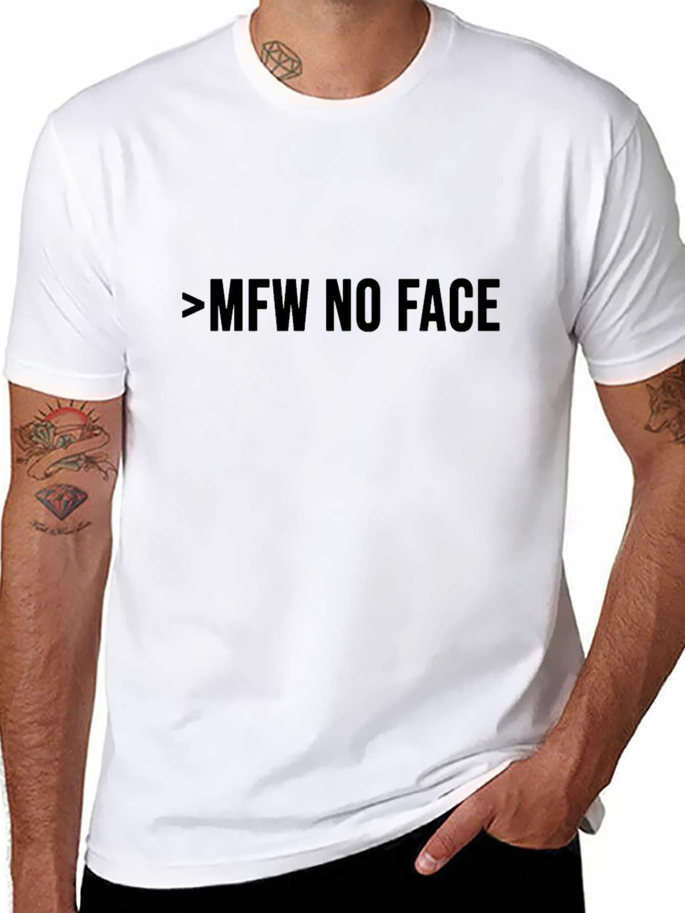 Mens MFW NO FACE Graphic Tee