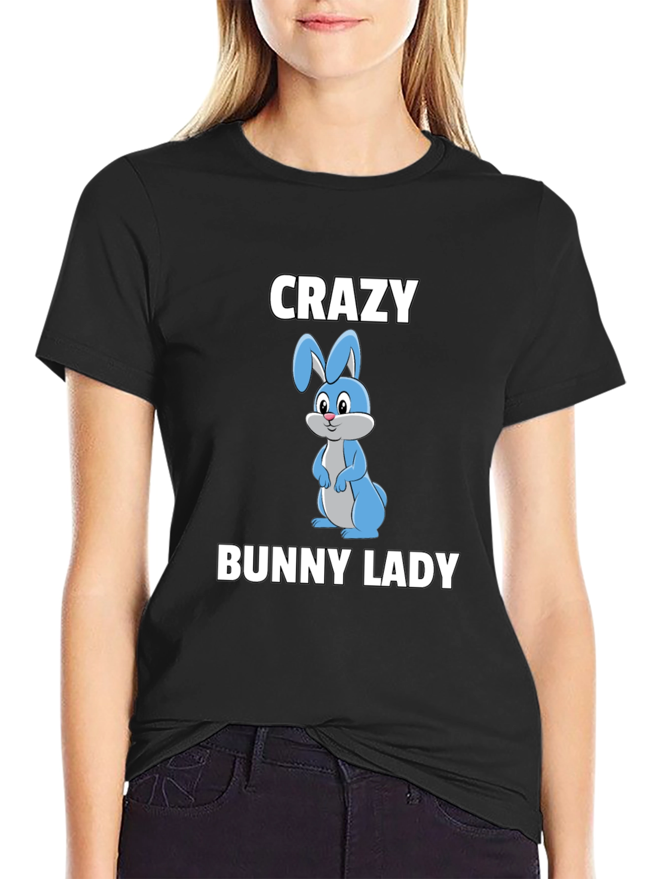 Crazy Bunny Lady T-Shirt