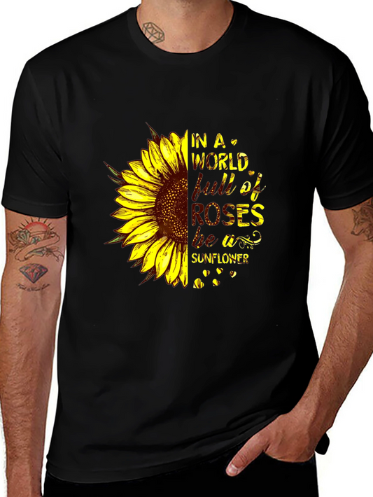 Sunflower Graphic Tee - Be A Sunflower