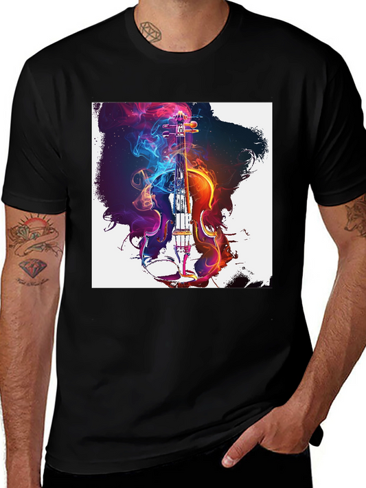 Violin Art Graphic T-Shirt - Musicians Tee