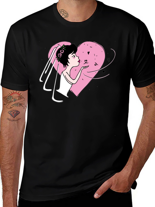 Bride Heart T-Shirt - Black