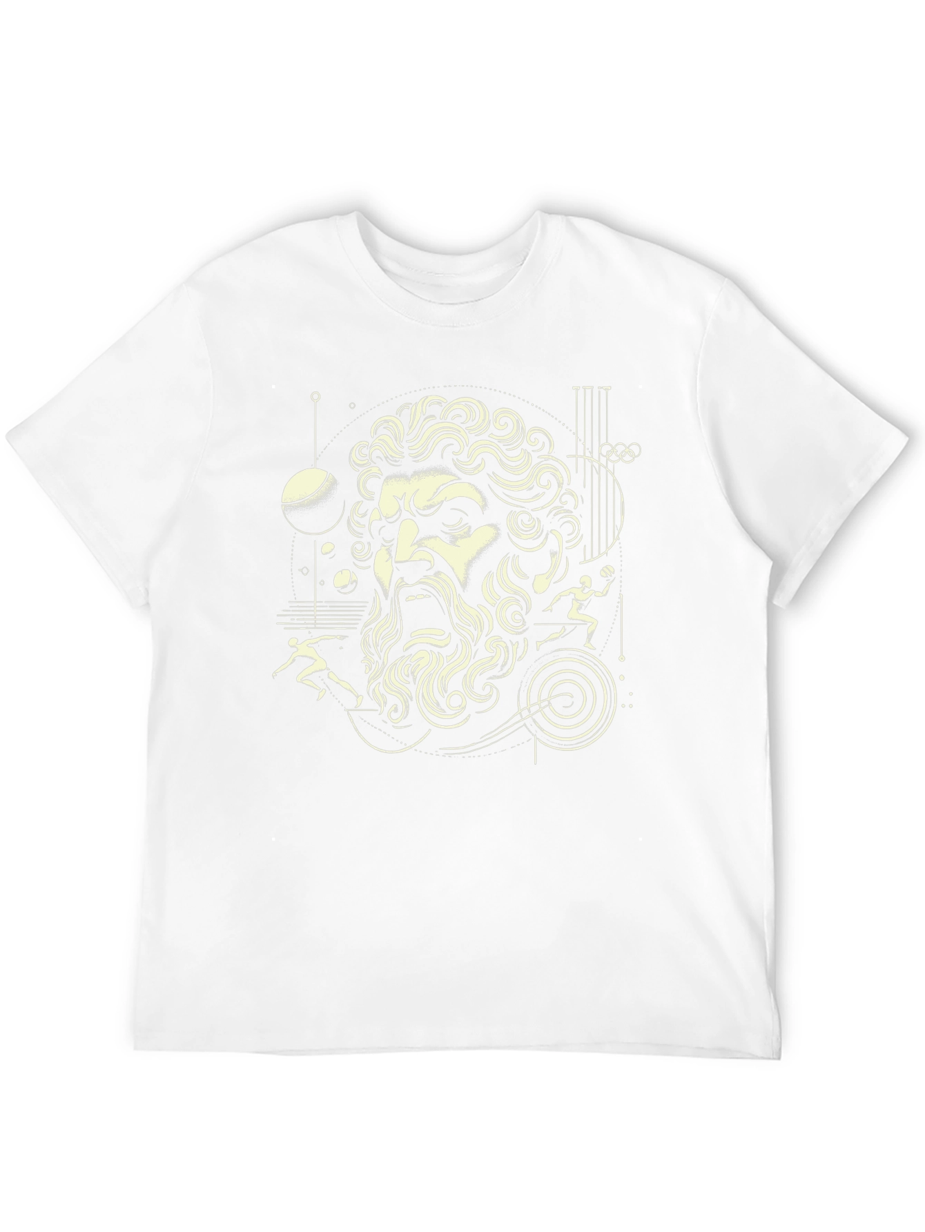 Greek God Graphic Black T-Shirt