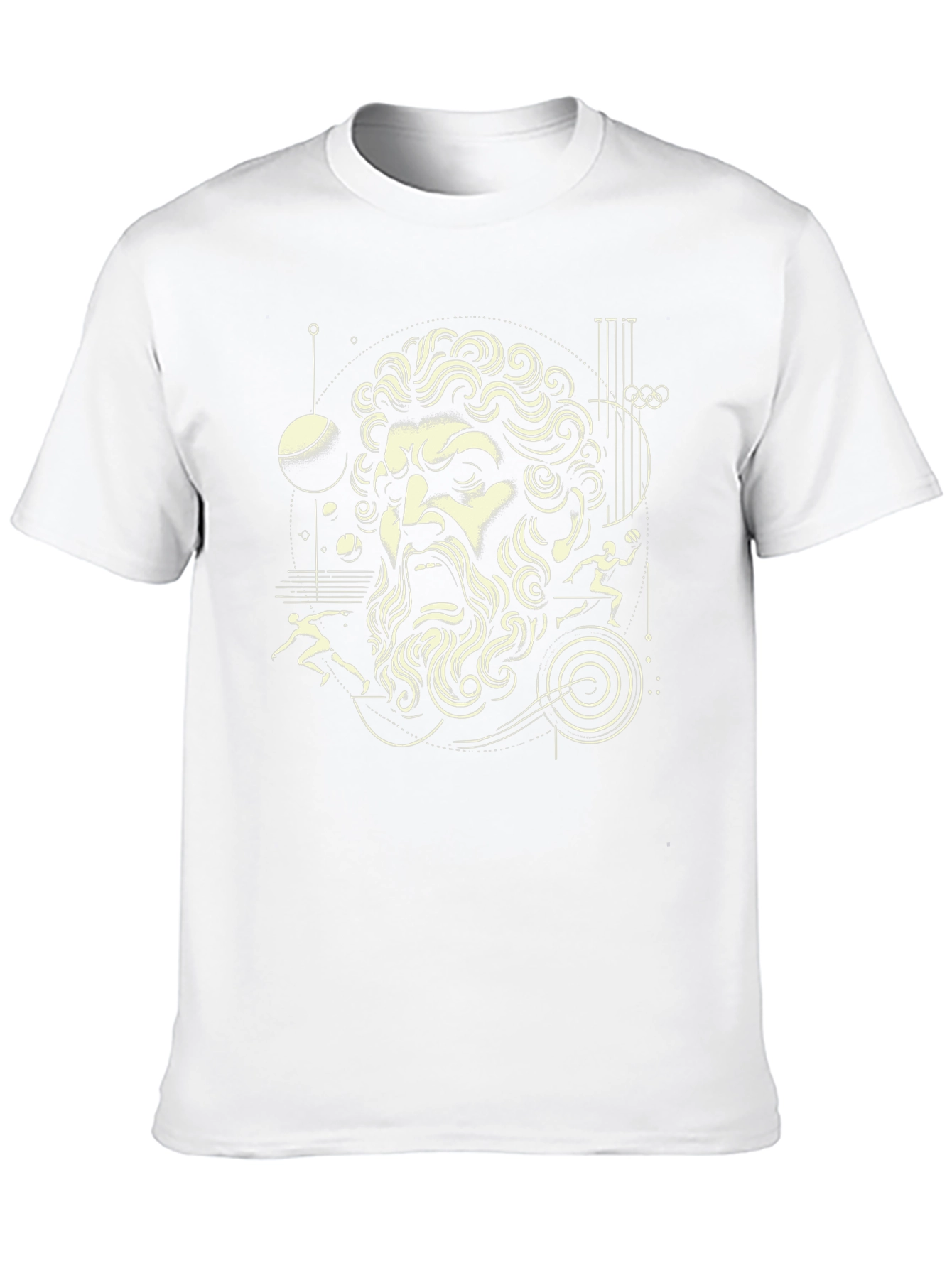 Greek God Graphic Black T-Shirt