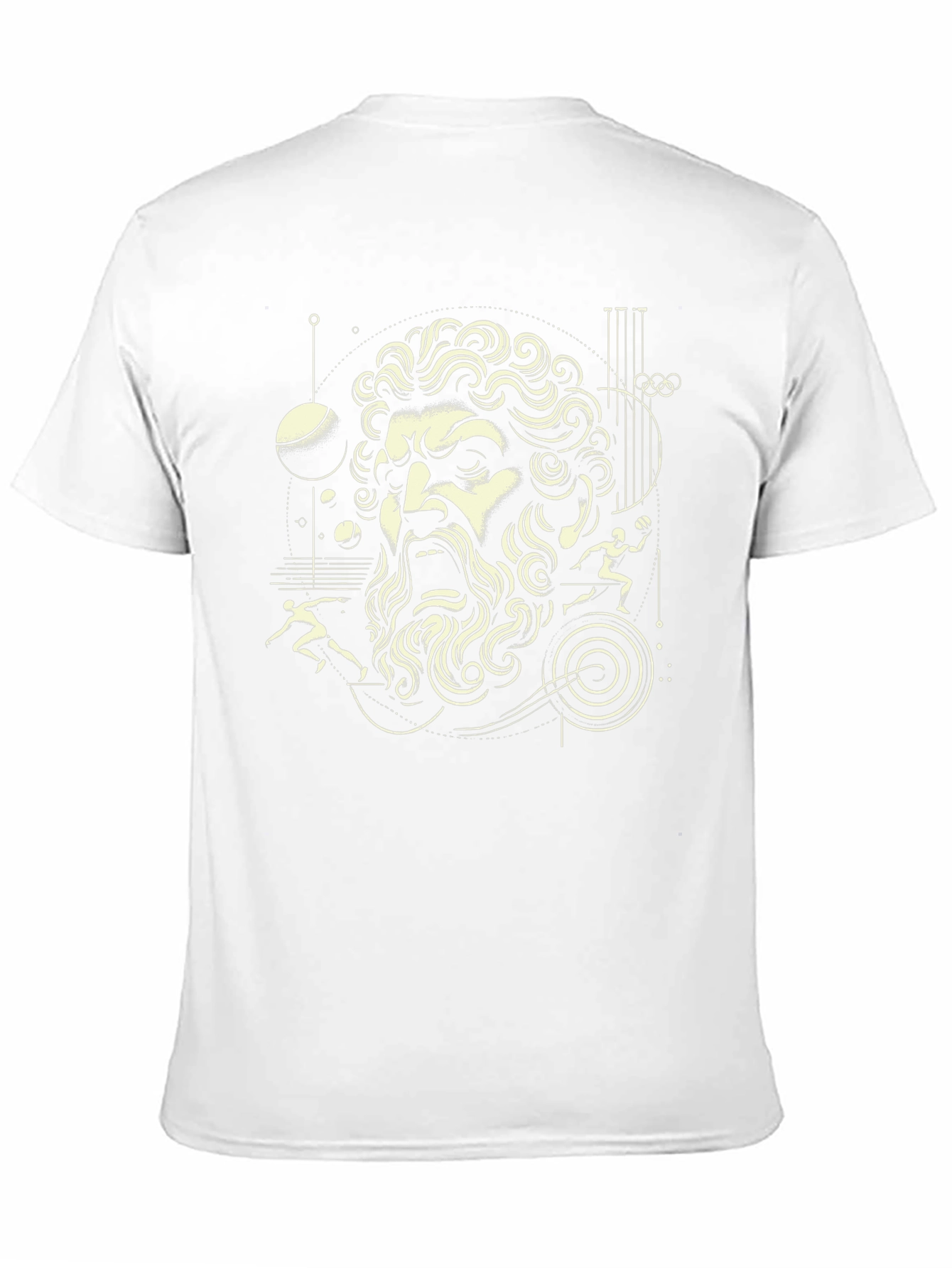 Greek God Graphic Black T-Shirt
