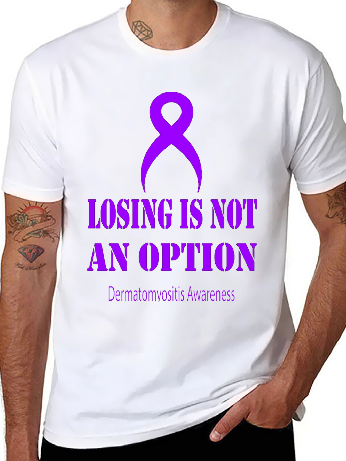 Dermatomyositis Awareness Tee - Losing is Not an Option