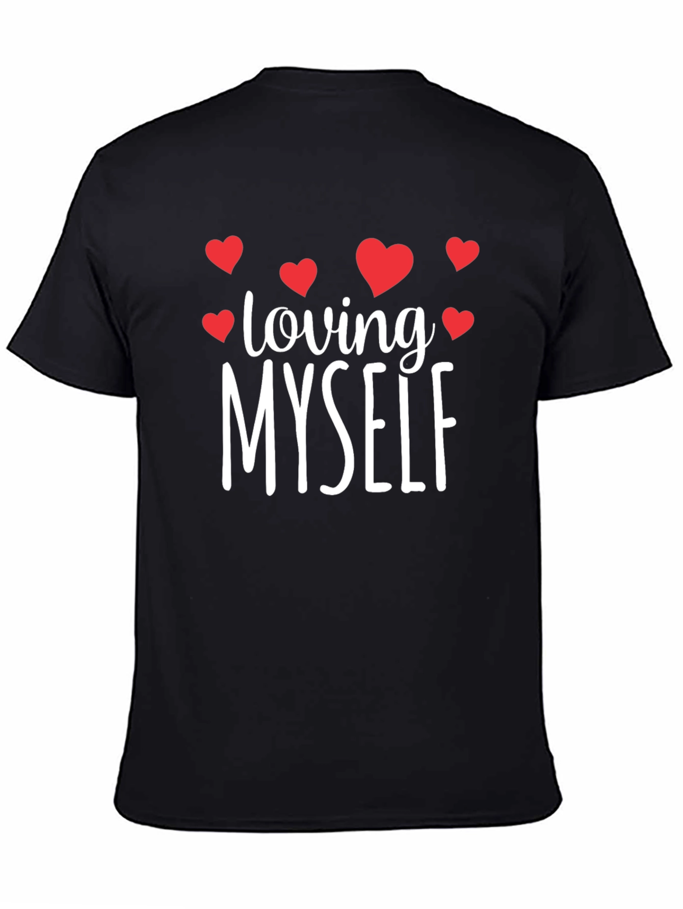 Loving Myself Graphic Tee - Black T-Shirt