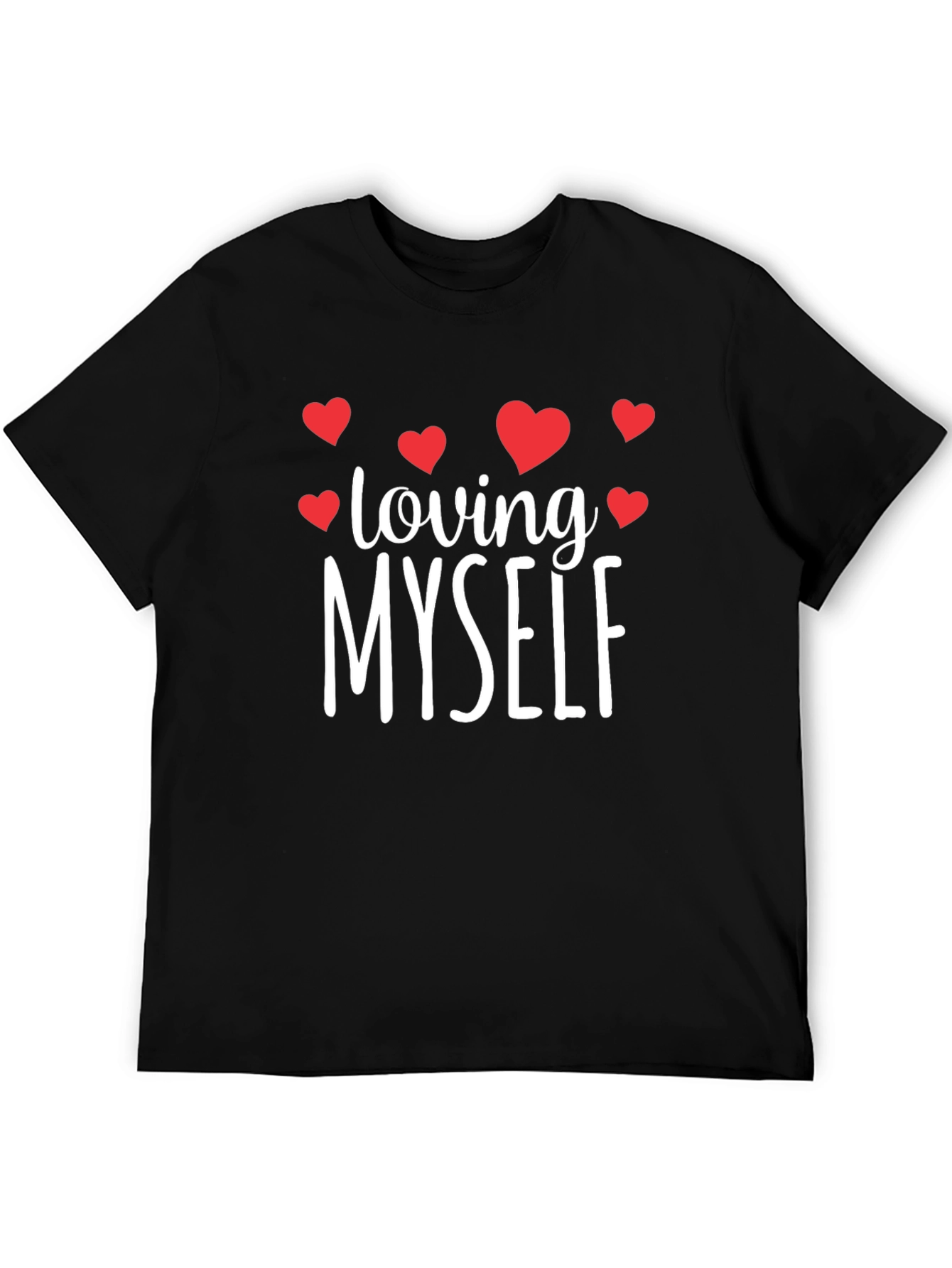 Loving Myself Graphic Tee - Black T-Shirt