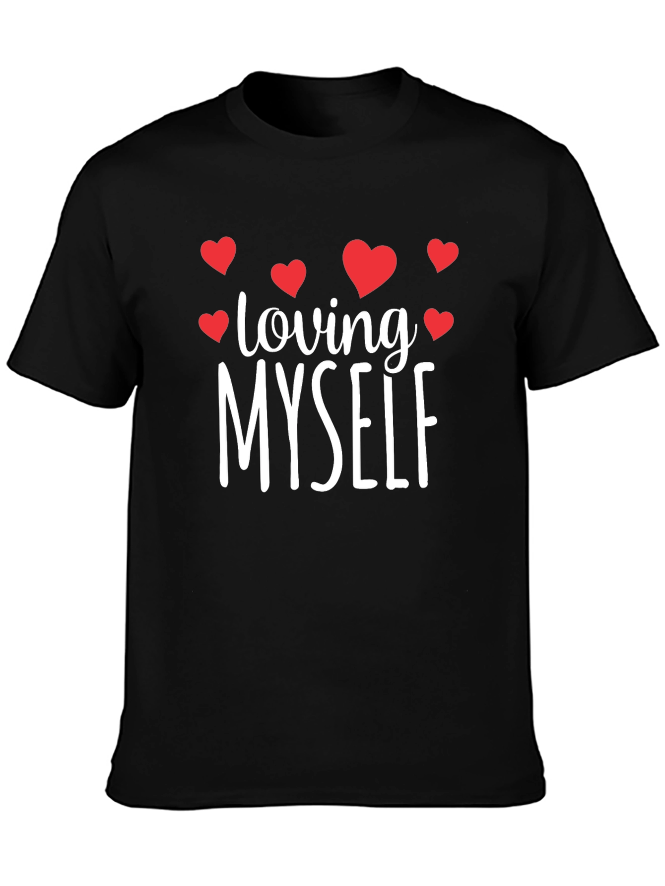 Loving Myself Graphic Tee - Black T-Shirt