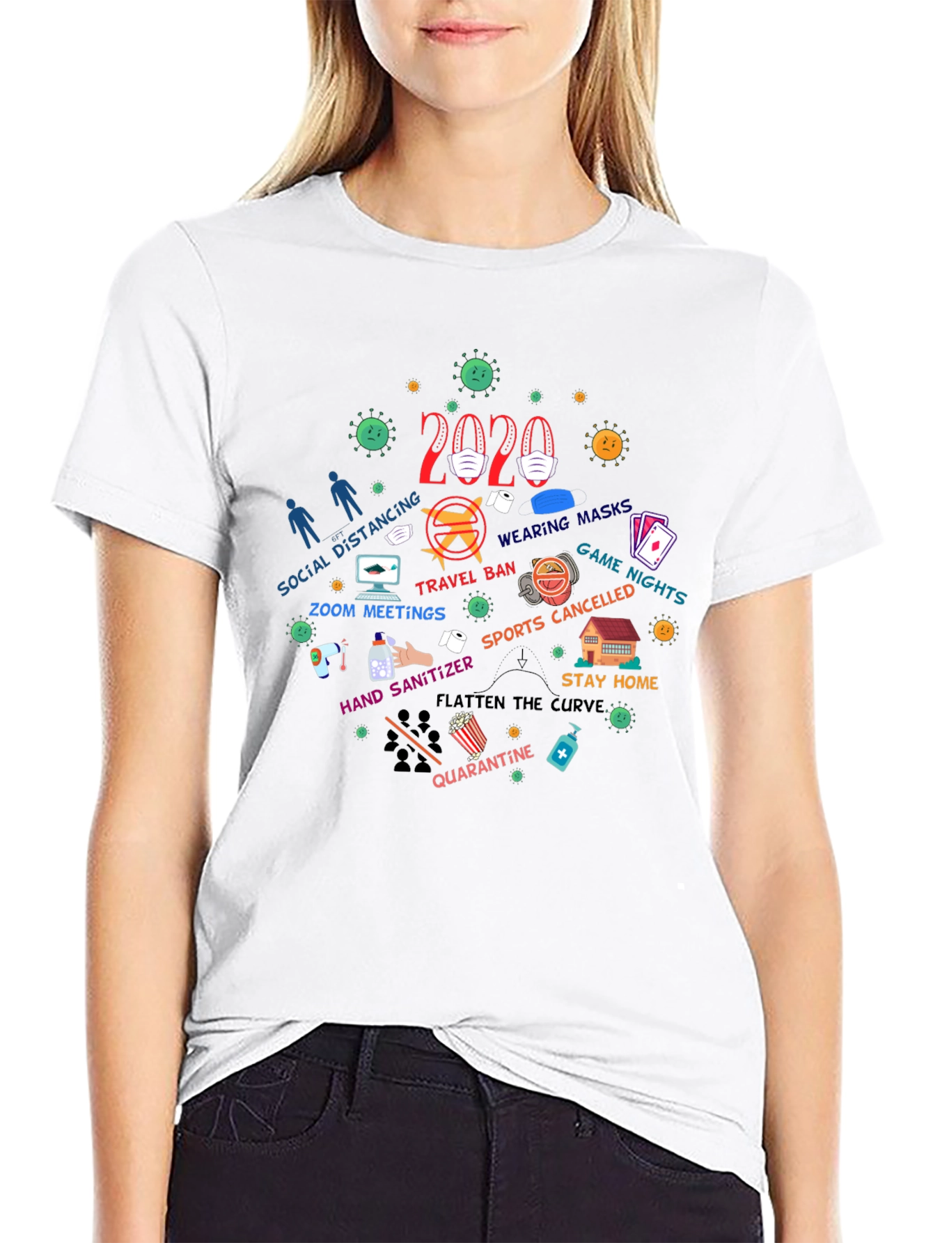 2020 Pandemic Black T-Shirt
