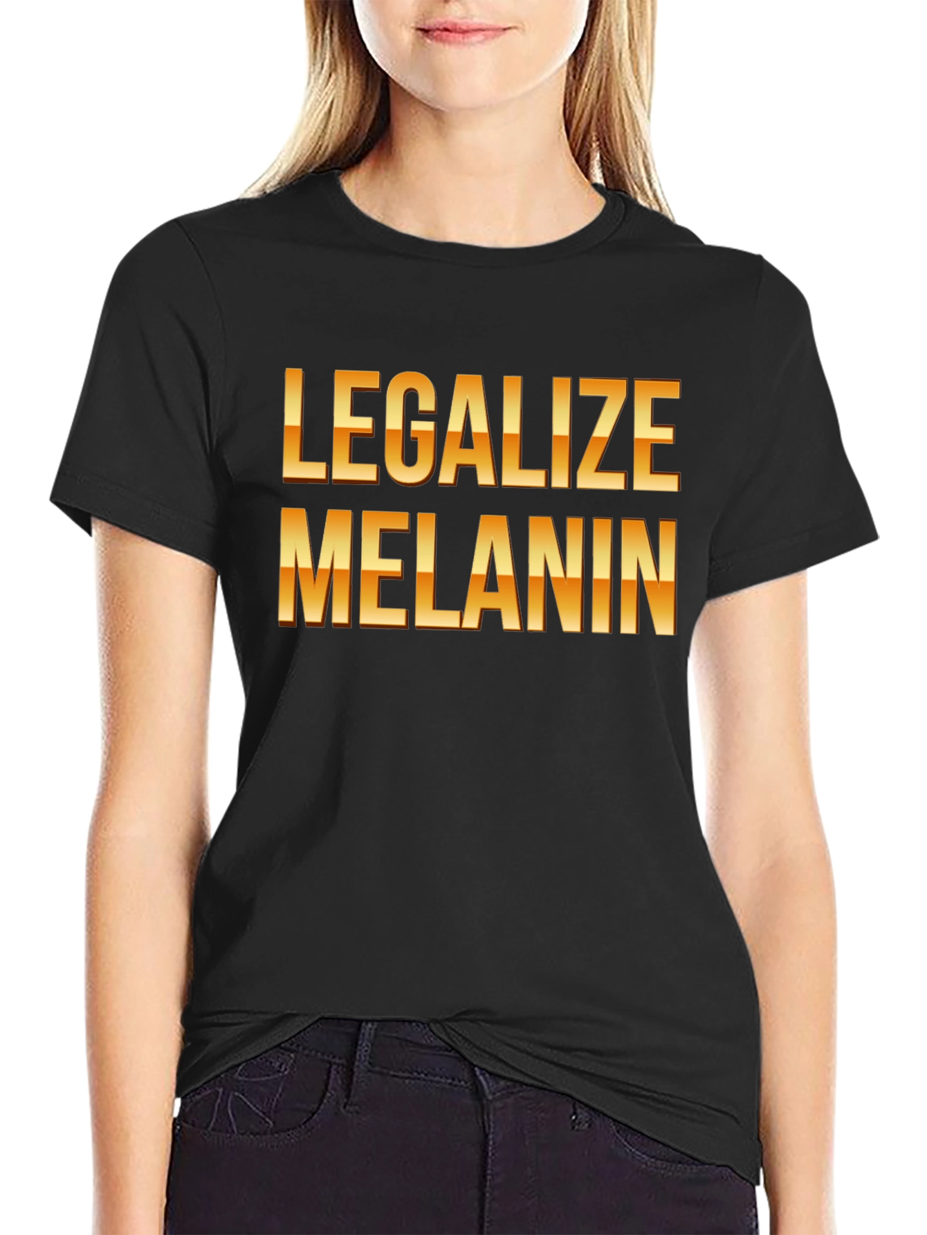 Legalize Melanin Black Graphic Tee
