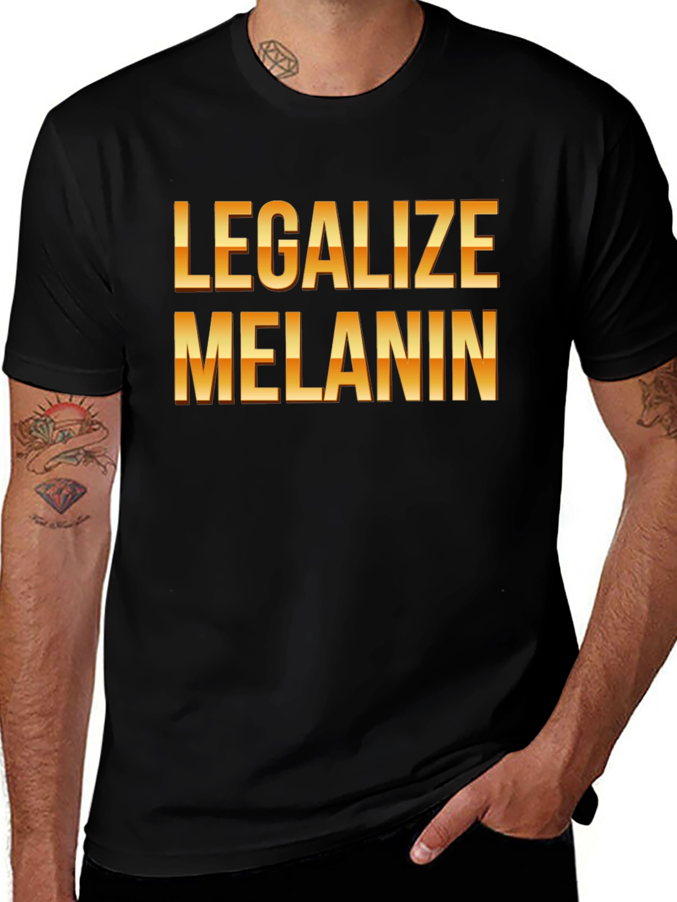 Legalize Melanin Black Graphic Tee