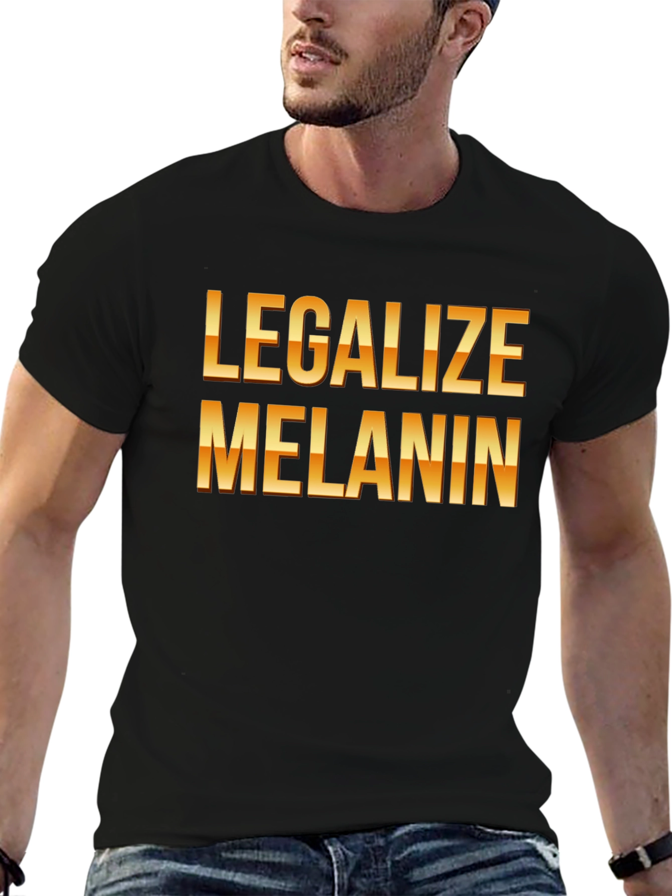 Legalize Melanin Black Graphic Tee