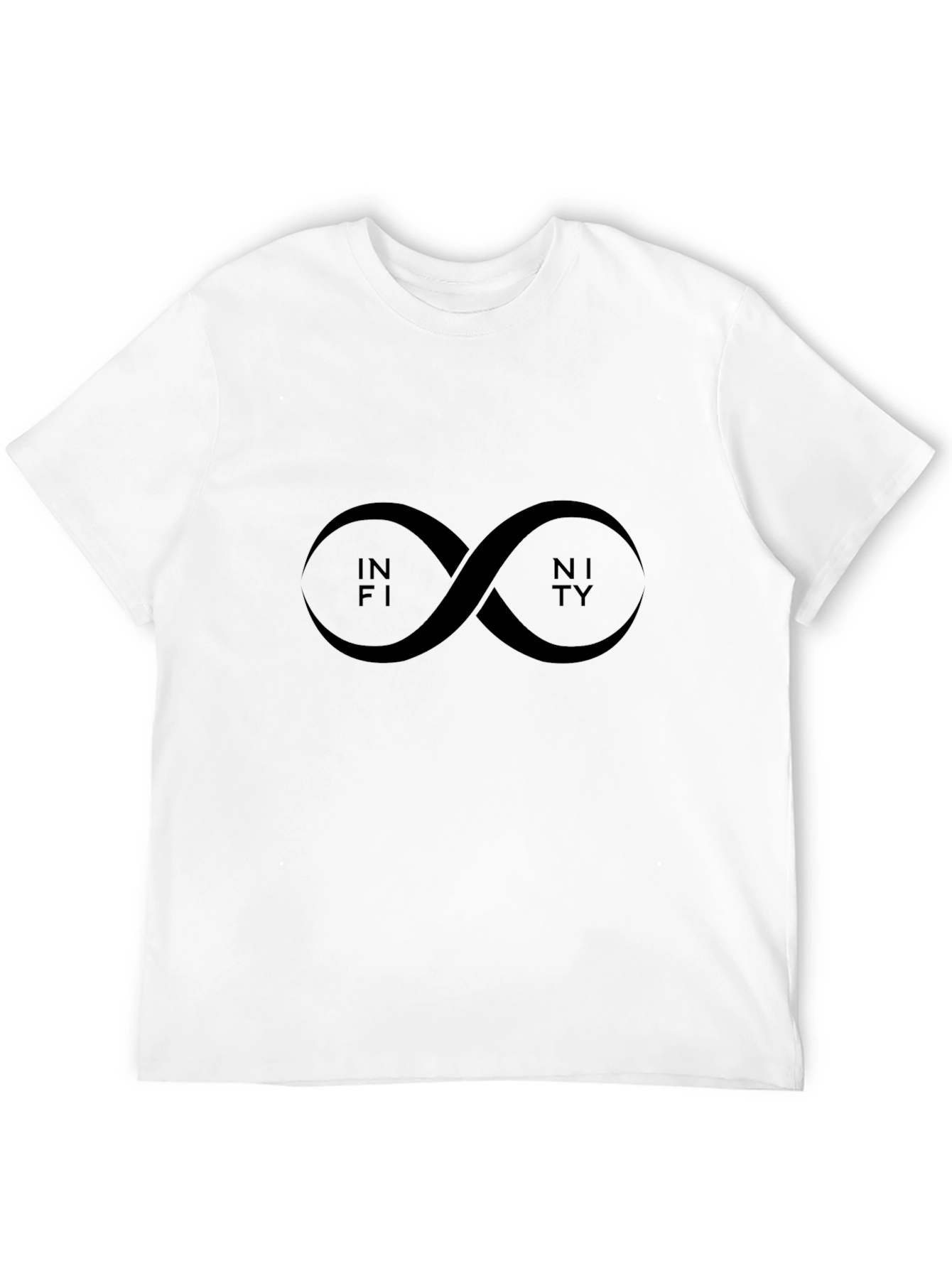 Infinity Symbol Black Graphic Tee