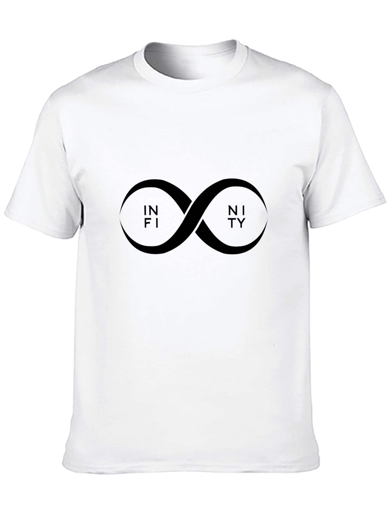 Infinity Symbol Black Graphic Tee